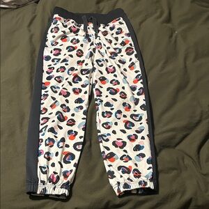 Colorful Leopard Print Kids Joggers